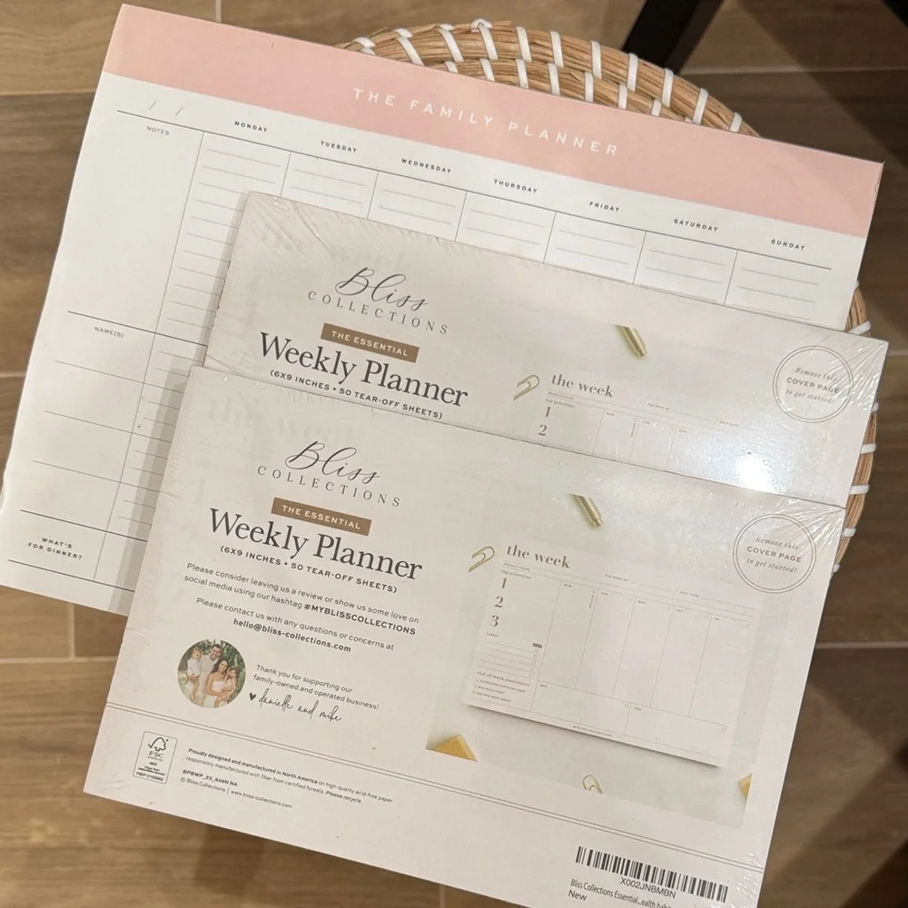 Bliss Collections Weekly Planner Set